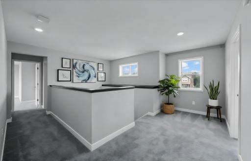 Virtual staged loft area