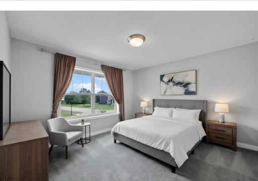 Virtual staged upper level bdrm 2