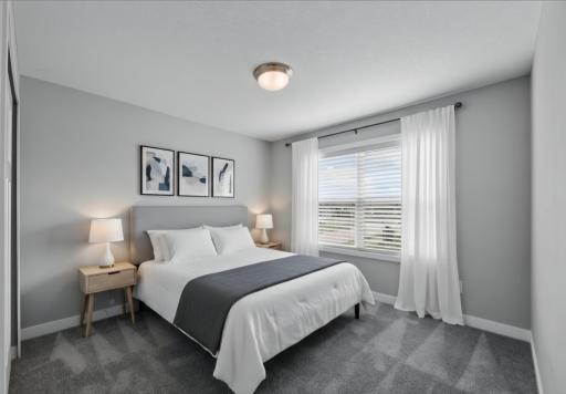 Virtual staged upper level bdrm 3