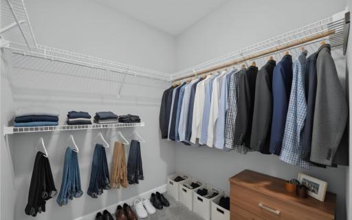 Virtual staged Primary walk-in closet#2
