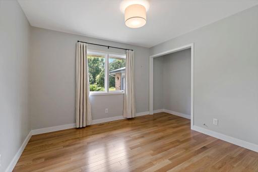 Third bedroom on the main floor with closet space