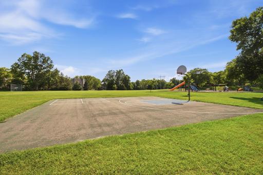 Across the street from recently remodeled Green Oaks Park