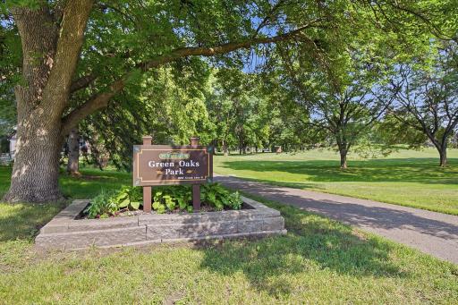 Across the street from recently remodeled Green Oaks Park