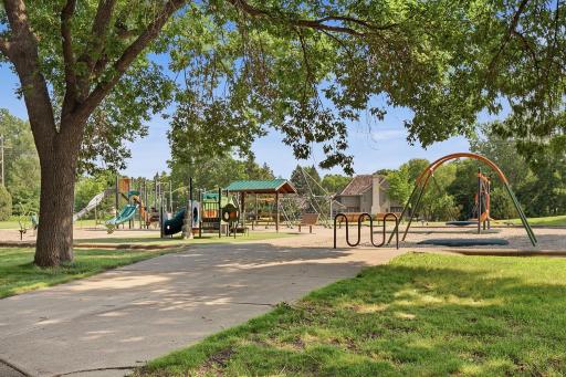 Across the street from recently remodeled Green Oaks Park