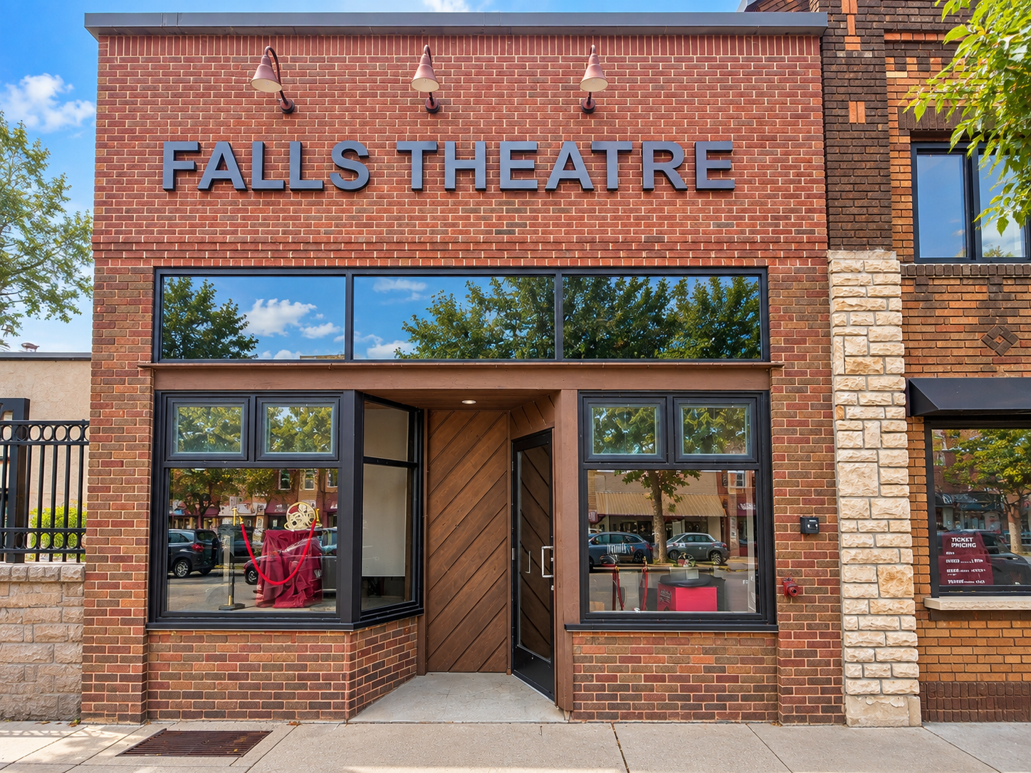 Historic Falls Theatre, bringing movies to downtown River Falls since 1927.