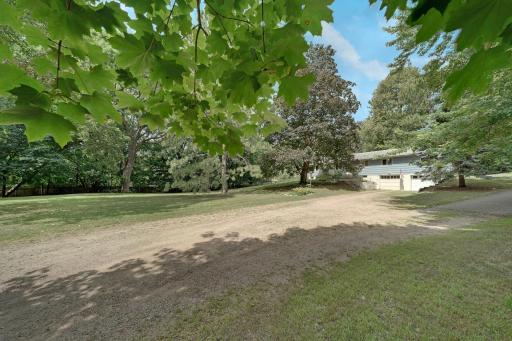 Picture from southeast corner of driveway entrance.