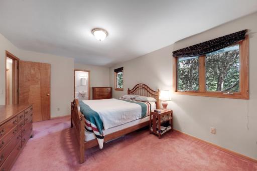 Primary bedroom looking towards primary bdrm bath plus a very nice walkin closet.
