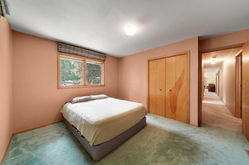 2nd bedroom. Note that woodwork is birch which is very adaptable for white enameled woodwork.