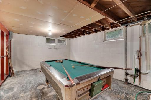 Unfinished lower level ready for your creativity with 800 square feet to work with.