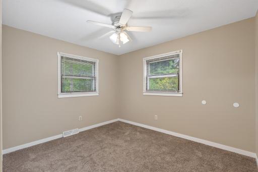 It could also be used as a home office and offers a nicely sized closet as well.