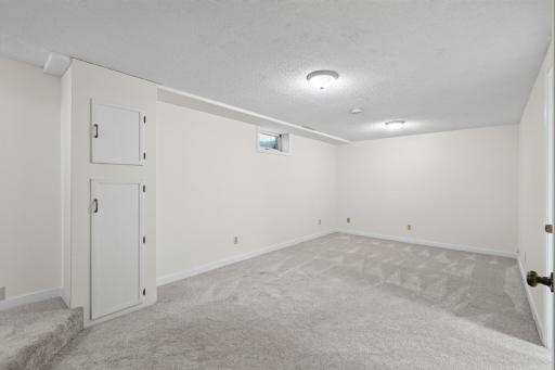 Newer carpet in the lower level as well.