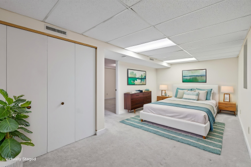 Furniture placement options are endless, large closet with tons of storage.