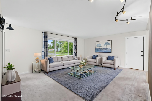 Here is another option for furniture placement in this big room.
