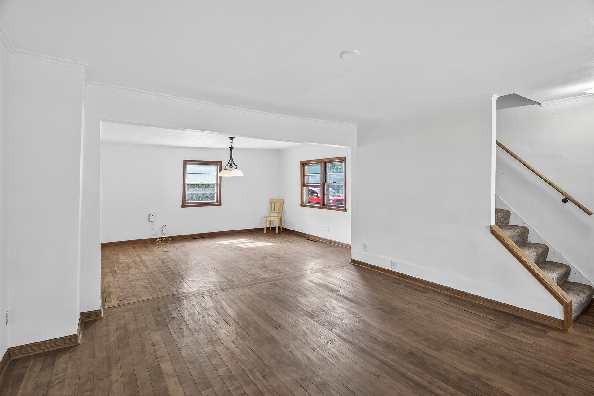 Original hardwood floors have been refinished