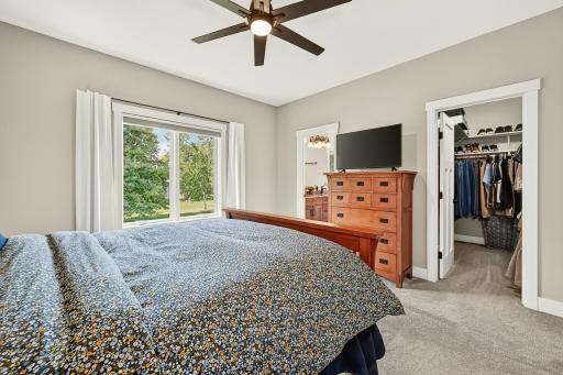 Featuring walk in closet and private bathroom.