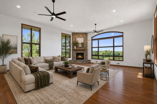 Virtually Staged Great Room