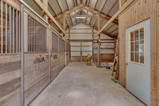 3 box stall horse barn complete with tack room
