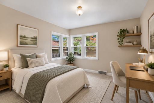 Main Floor Bedroom 1 - Virtually Staged Photos
