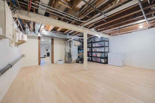 Tons of partially finished space that could be finished to add more finished square footage