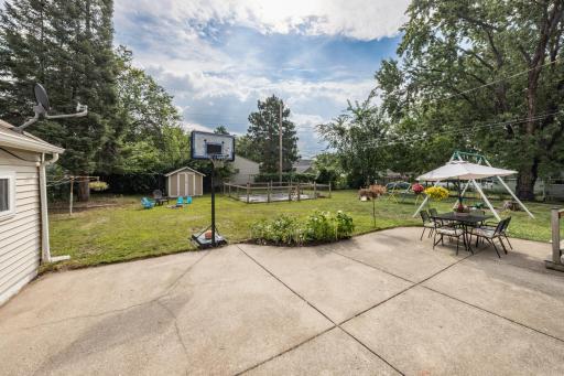 There is even a large garden in the back yard