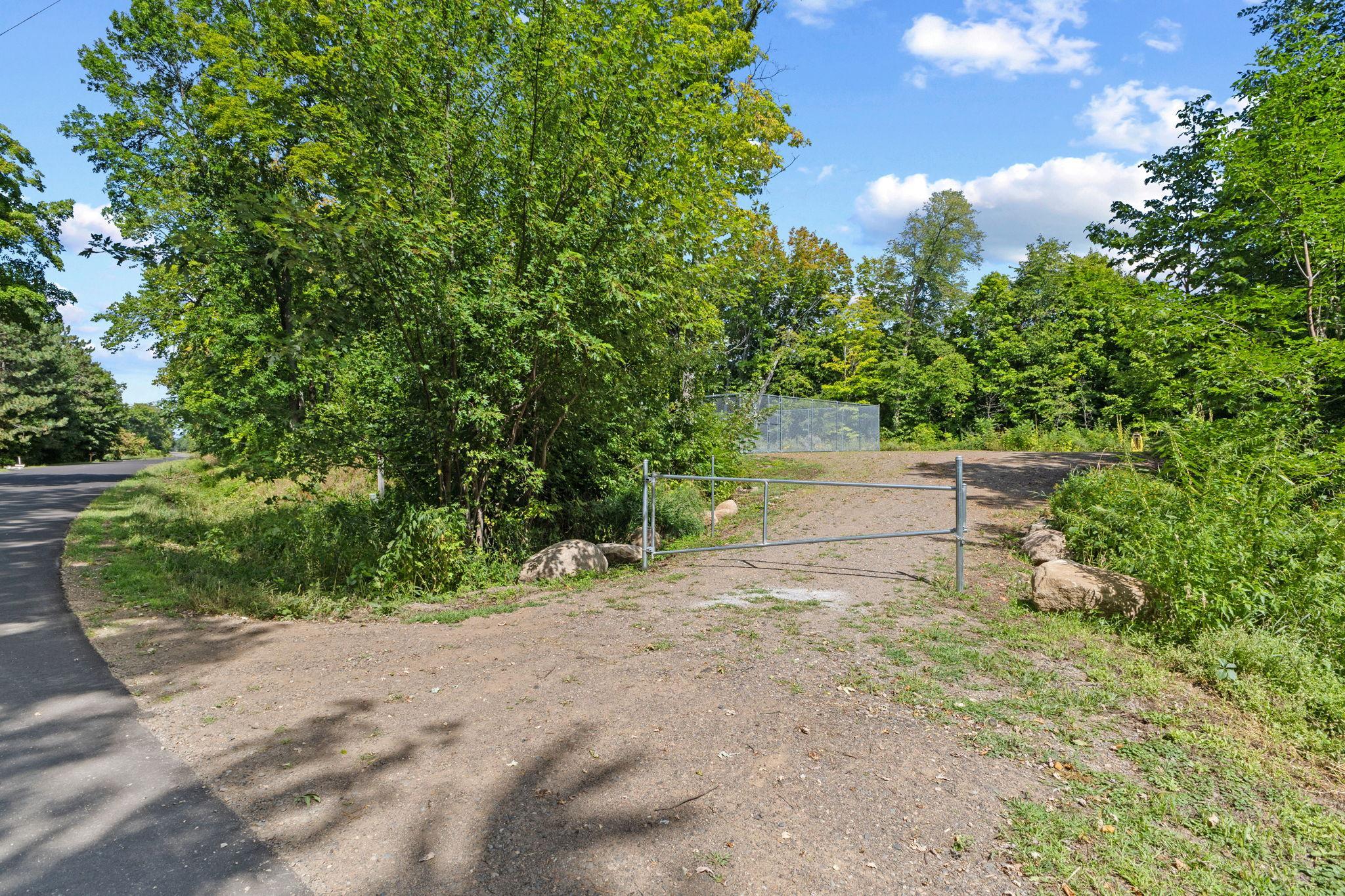 Gated entry to the 3 acre lot~