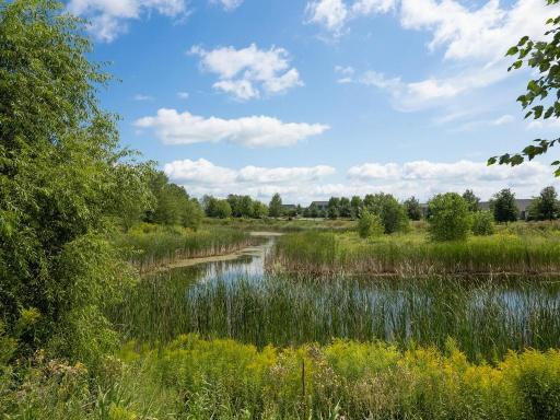 Natural pond adds a peaceful setting behind this home assuring no one can build another home directly behind you.