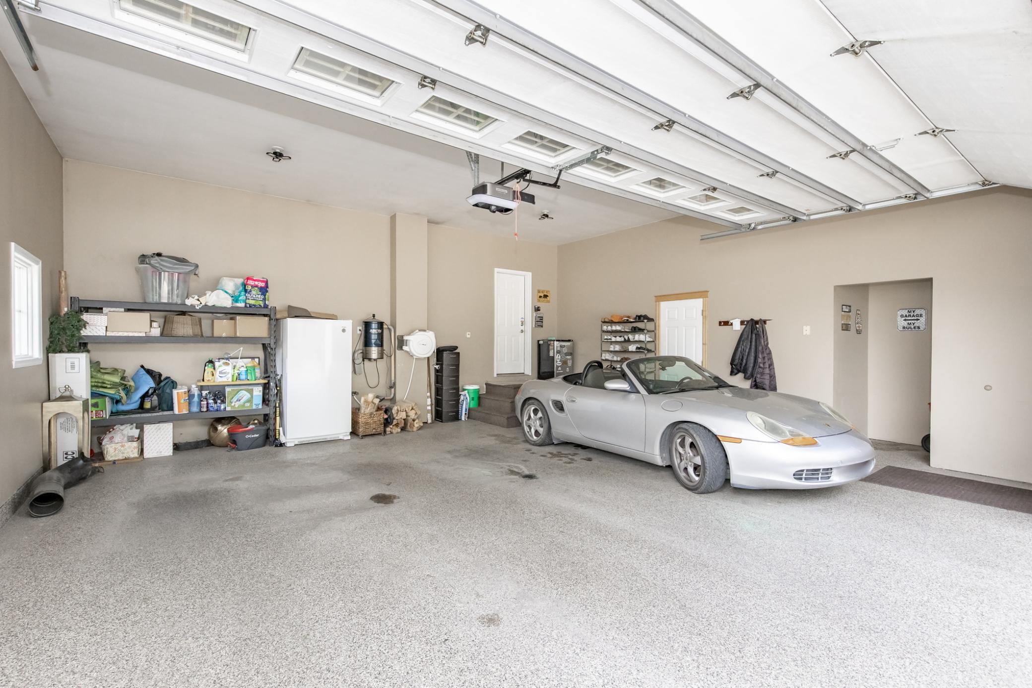 Garage with Floor Drain