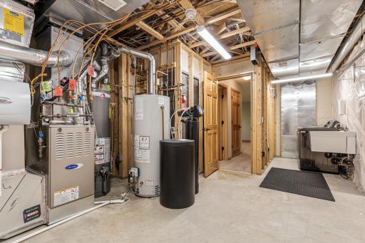 One of the cleanest utility rooms with updated mechanicals you will ever see! This room sparkles and provides great storage.