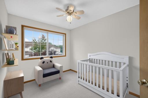 Bedroom 3 - virtually staged as a bedroom