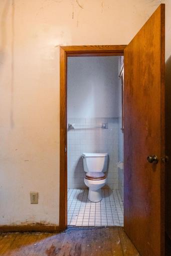 Main floor bath. Tub off to the left