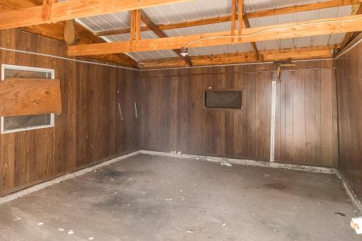 Garage interior, used as a work shop in the past