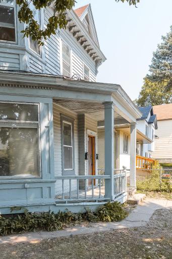 West side, sidewalk to rear yard