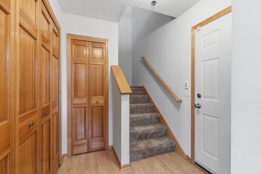 The front foyer provides 2 closets, access to the garage as well as very convenient access to the mechanic room. 2023 FA and CA updates as well as attic insulation.