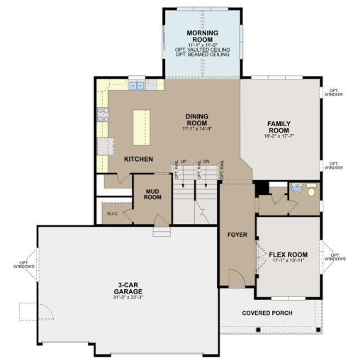 Main Level - Note this home will have a 4-car garage