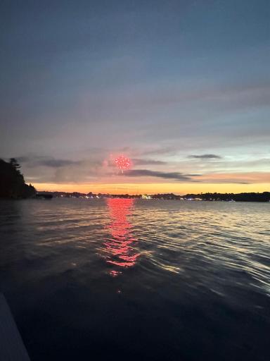 4th of July fireworks from the dock