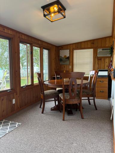 dining area in front porch