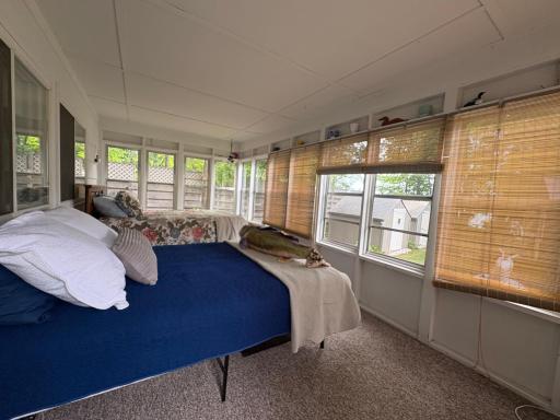 porch sleeping room in bunk house