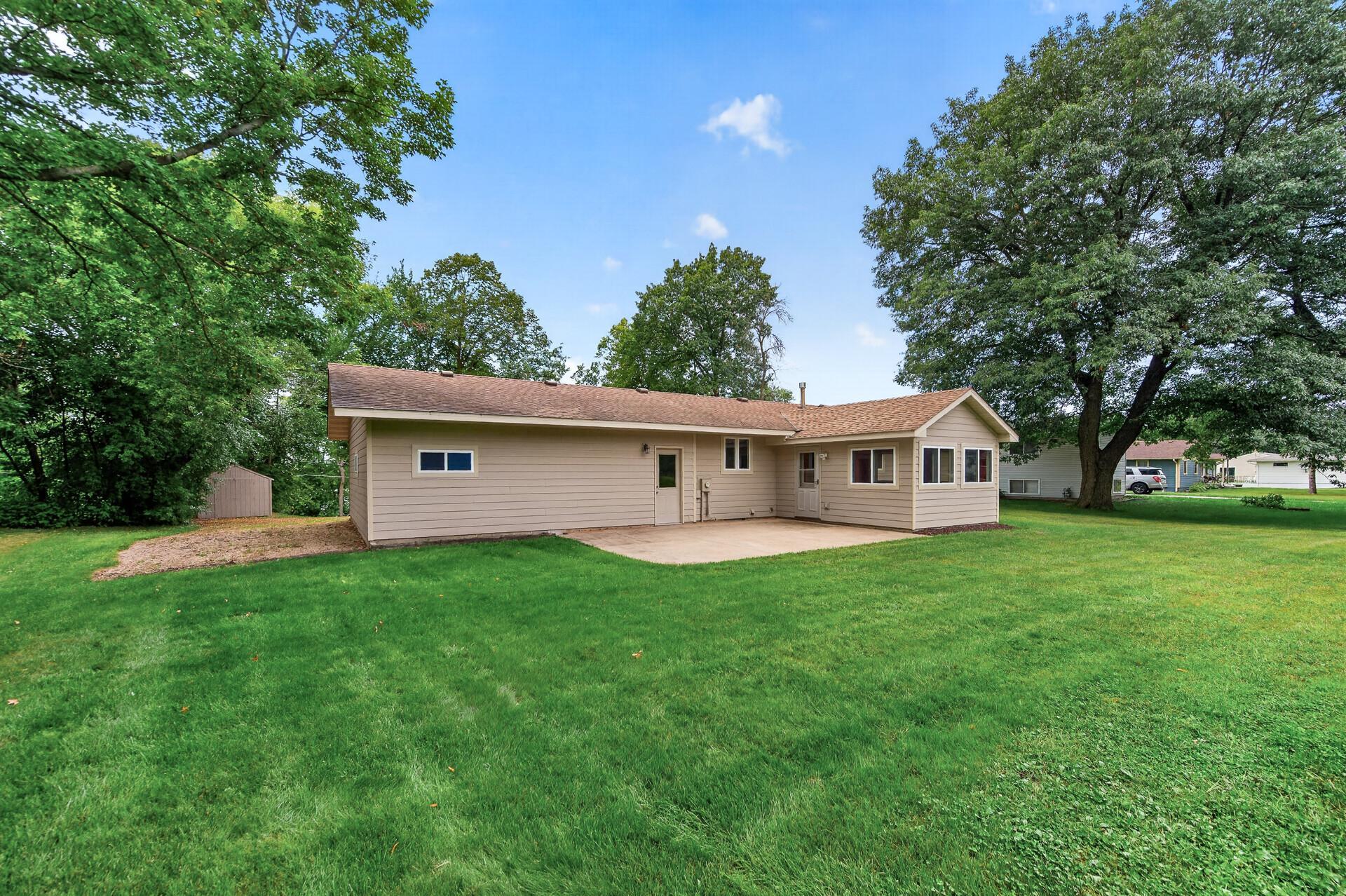 Large flat backyard