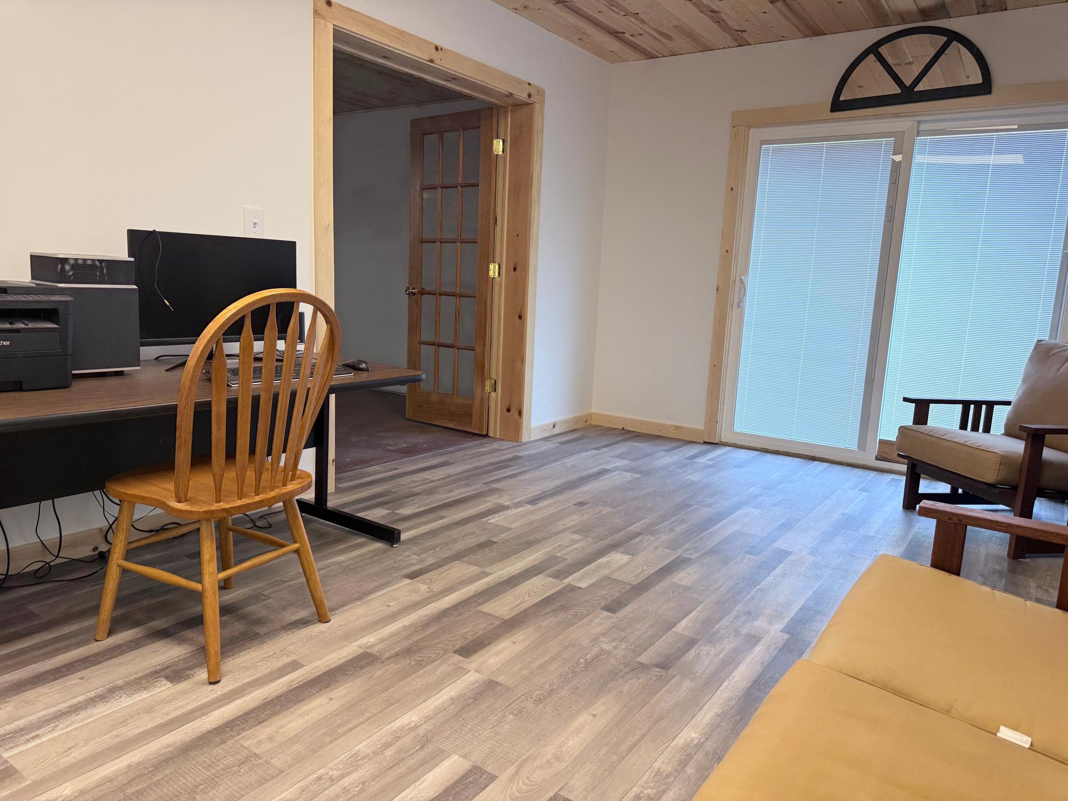 office space view of loading dock