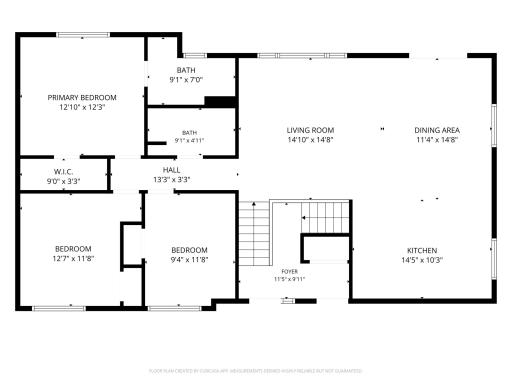 Floor plan - upper level