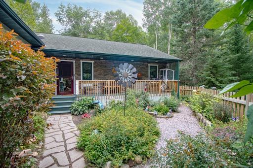 Open the gate to this beautiful "courtyard" area off the front entry!