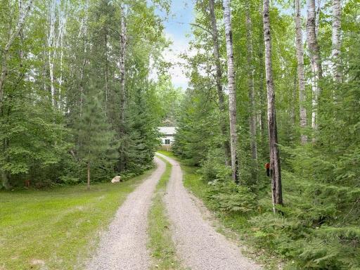Long driveway into the property, (the home is NOT seen from the road)
