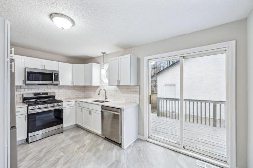 Recently remodeled kitchen with informal dining space