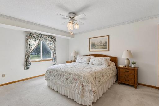 Primary bedroom virtually staged