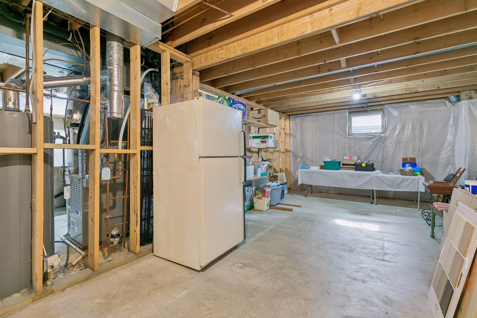 The unfinished basement offers incredible potential to build equity & customize to your needs!