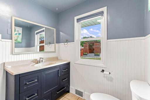 Upper level bathroom