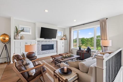 Winter nights just got better: a gas fireplace, custom built-ins for all your games and treasures, and a living room so cozy you will never want to leave.