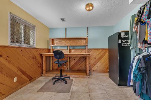 Hereâs a look at the separated living area, offering plenty of flexibility and options to make the space work for your needs.