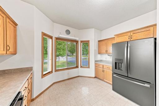 Kitchen with over sized windows