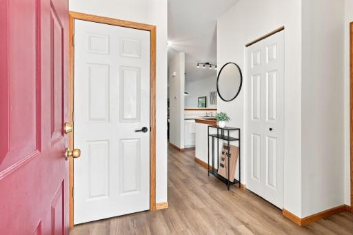 The foyer is bright, inviting, and ready to welcome you home.